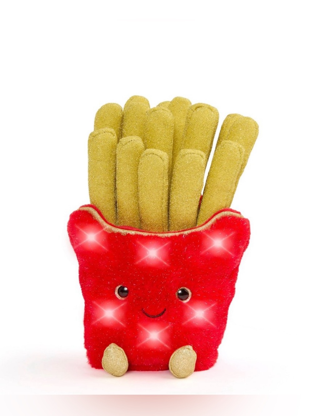 FAO Schwarz 11" Glow Brights Plush LED with Sound French Fries: Polyester Food - Picture 5 of 13
